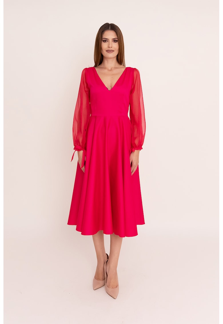 Rochie evazata cu decolteu in V Helena