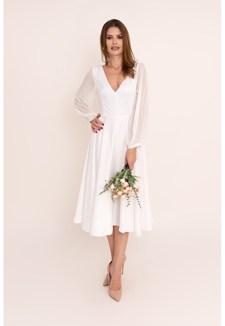 Rochie evazata cu decolteu in V Helena