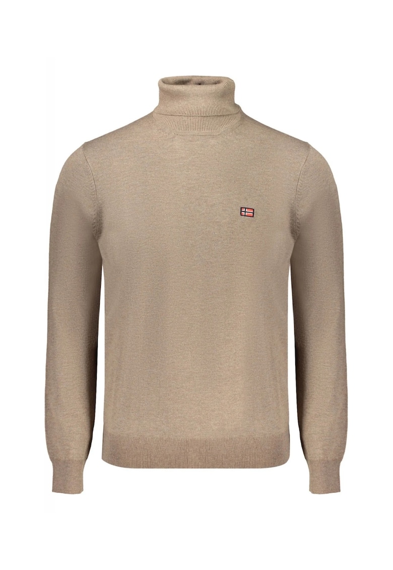 Bluza cu gat barbati - cu logo brodat - Regular fit -