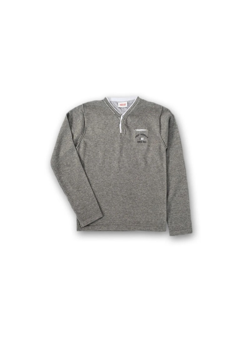 Pulover baieti - din bumbac - 40337G - Gri