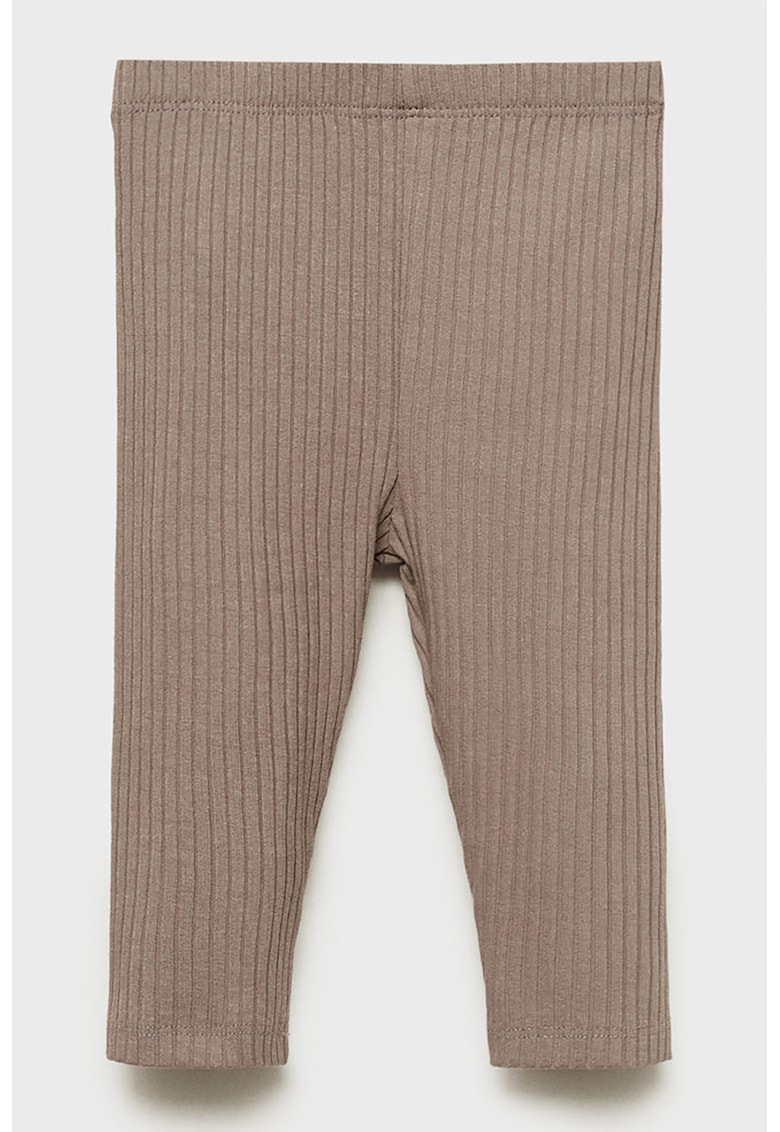Pantaloni striati din amestec de bumbac