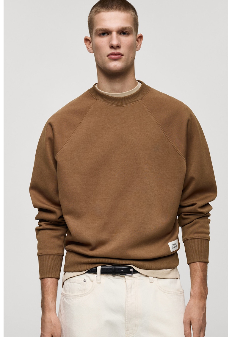 Bluza de trening relaxed fit cu maneci raglan Bluza de trening relaxed fit cu maneci raglan