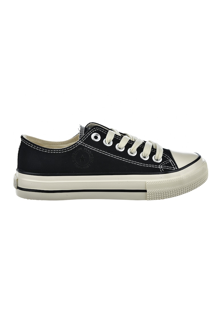 Tenisi low-cut - Negru/Alb murdar