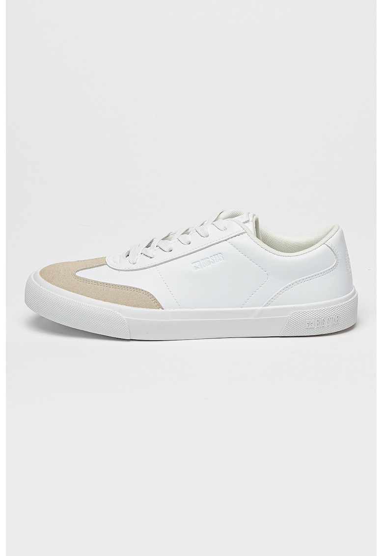 Pantofi sport din piele ecologica cu sireturi