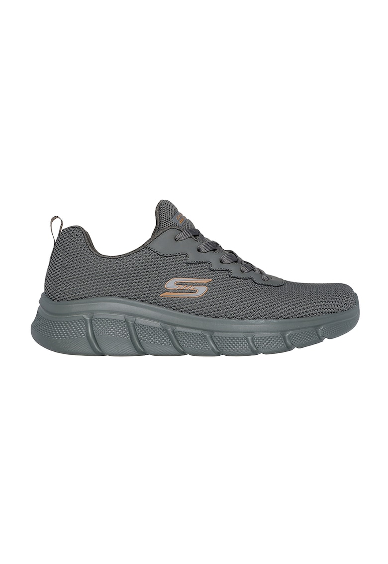 Pantofi sport de plasa cu insertii din material sintetic Chill Edge - Gri cenusiu
