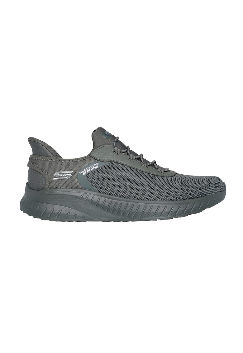 Pantofi sport slip-in din plasa si material sintetic Bobs - Gri