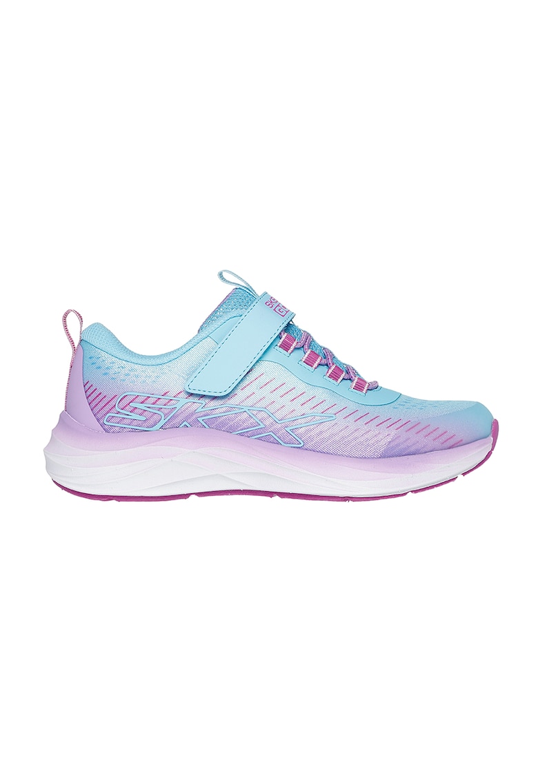 Pantofi sport low-cut cu velcro - Lila/Albastru glaciar