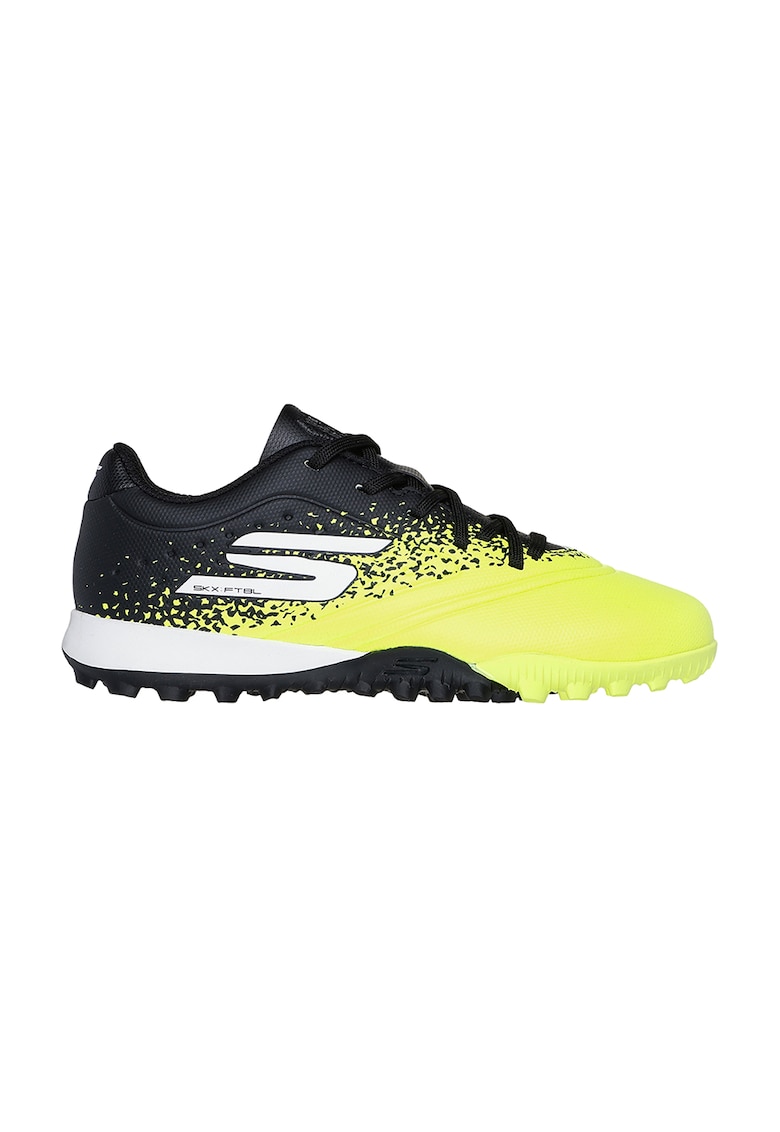 Pantofi cu logo pentru fotbal Razor 1.5 Jr - Negru/Galben neon
