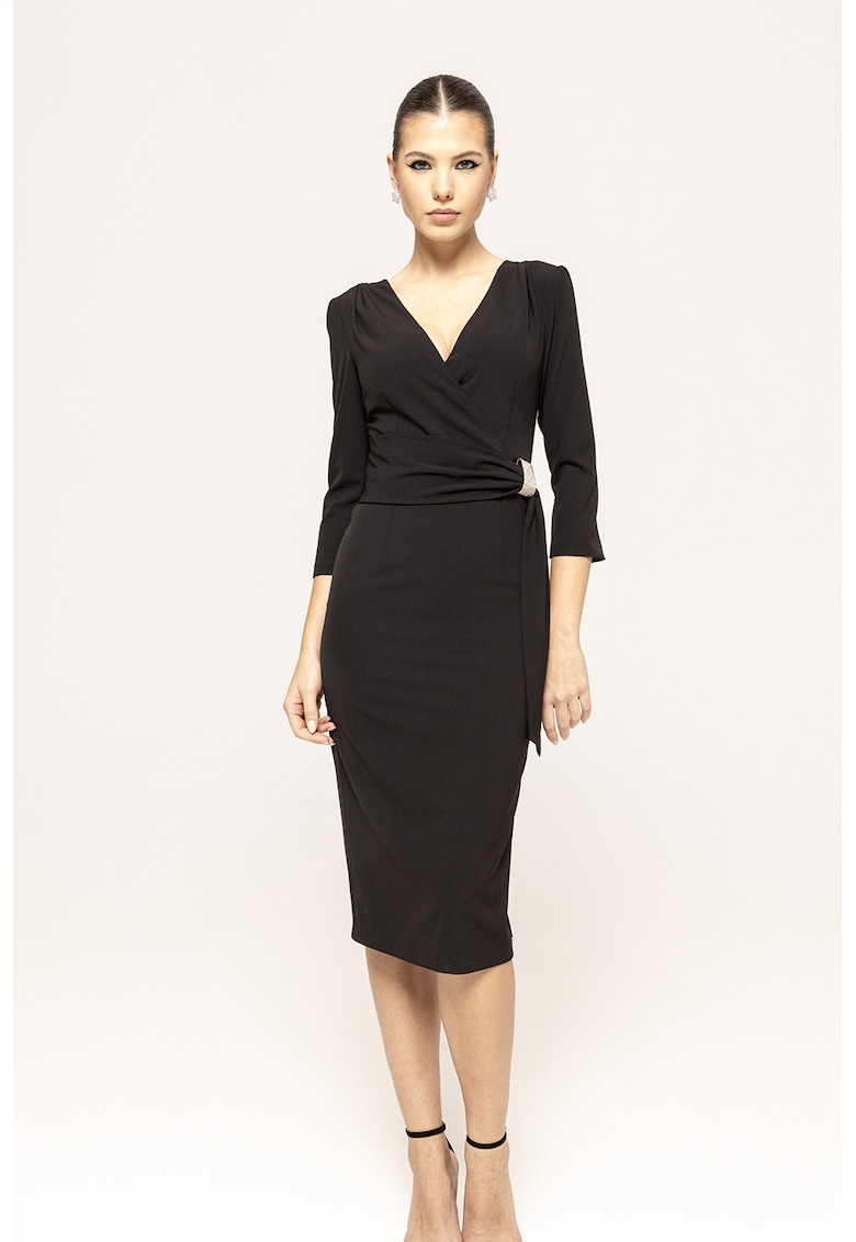 Rochie cambrata cu decolteu in V