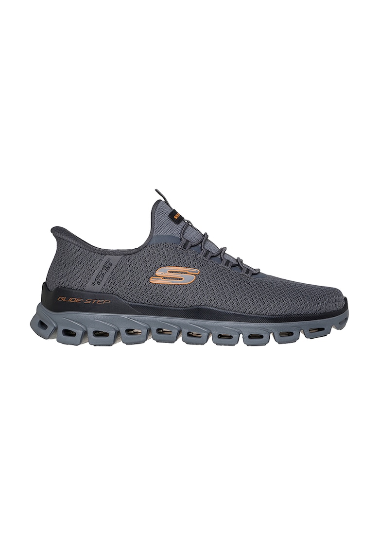 Pantofi sport slip-ins din material textil Glide-Step Noxus - Gri carbune