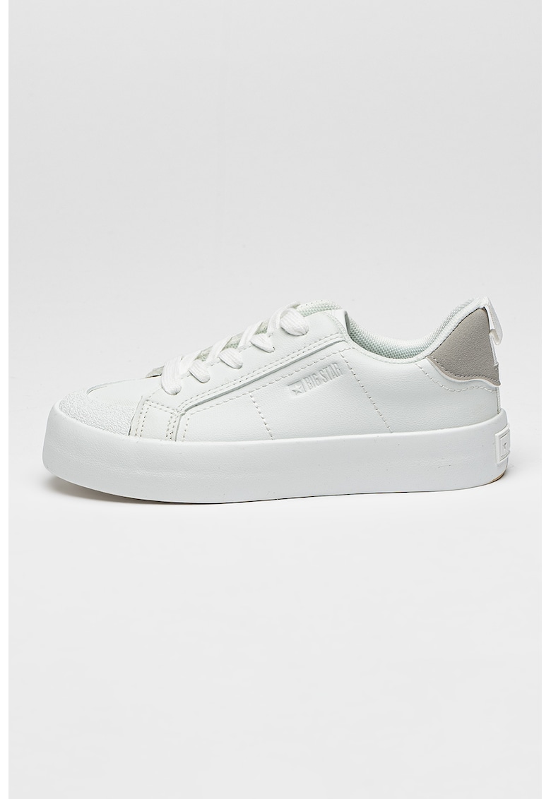 Pantofi sport din piele ecologica cu logo