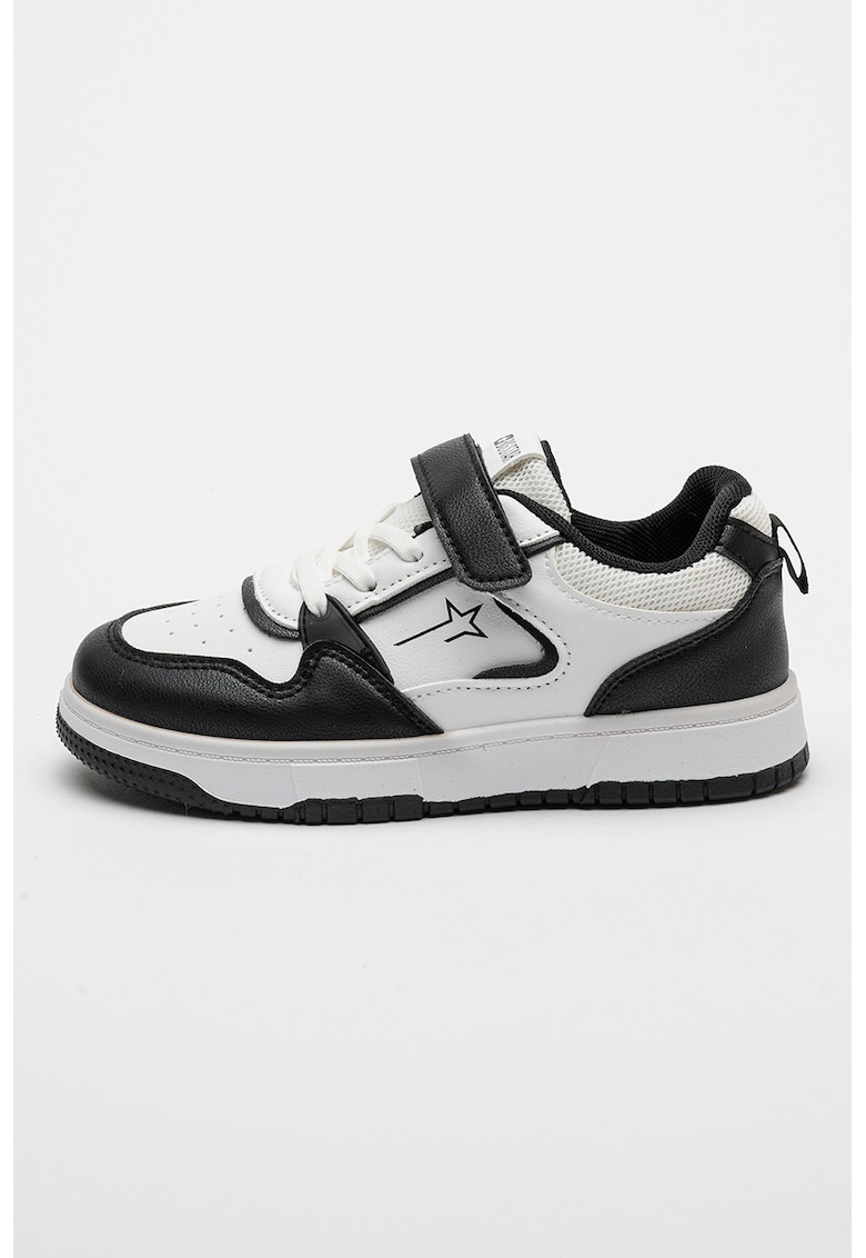 Pantofi sport de piele ecologica cu velcro
