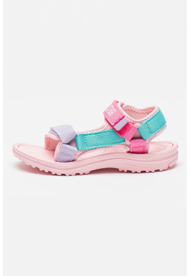 Sandale cu velcro - Verde/Lila/Roz