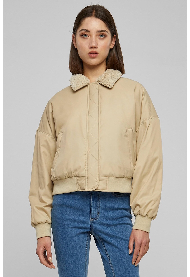 Jacheta regular-fit cu fermoar