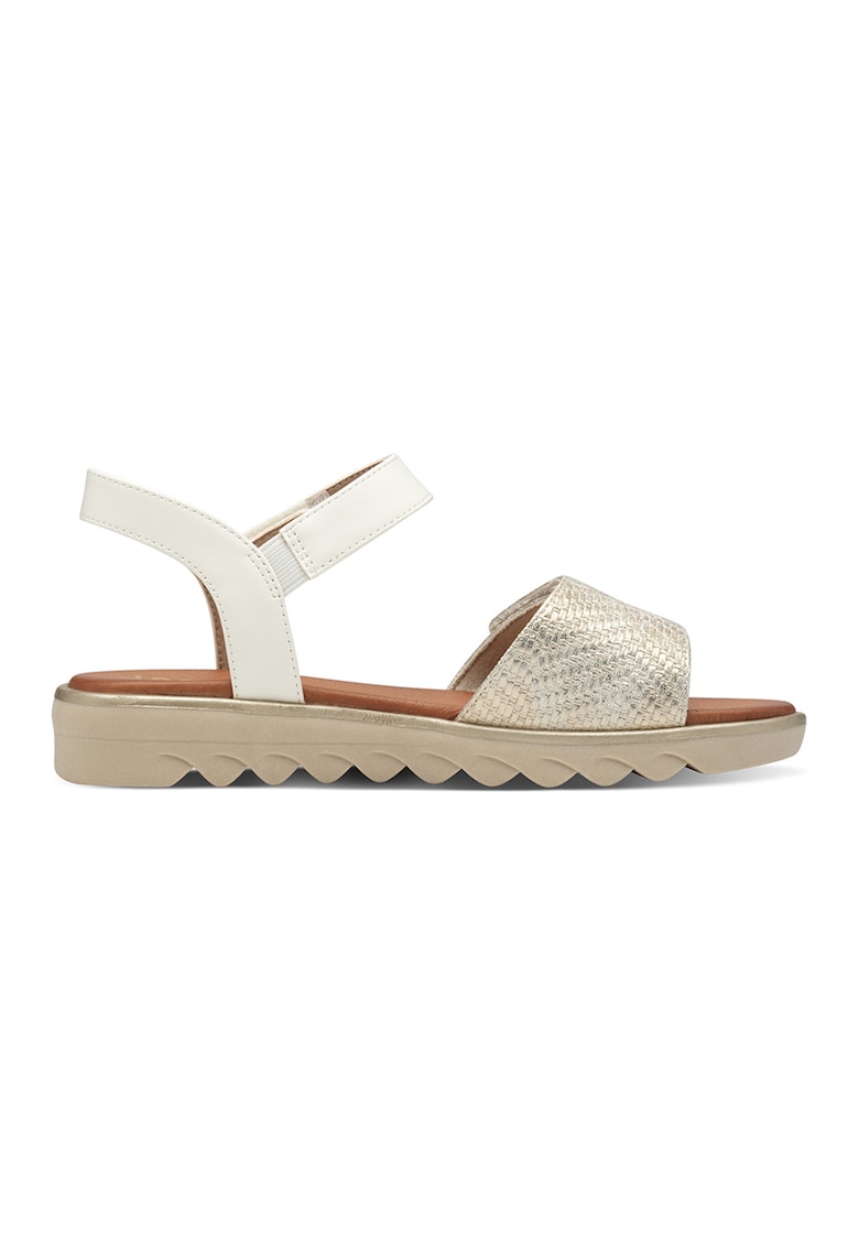 Sandale de piele ecologica cu velcro