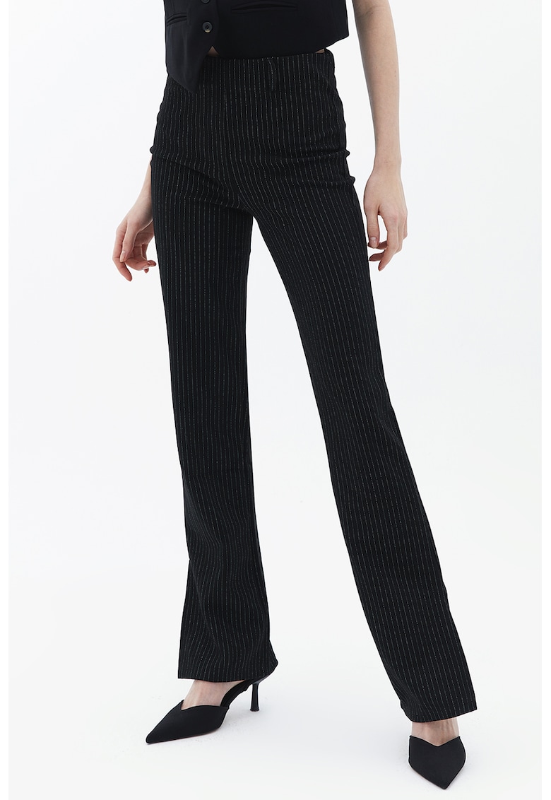 Pantaloni evazati cu talie inalta Pantaloni evazati cu talie inalta