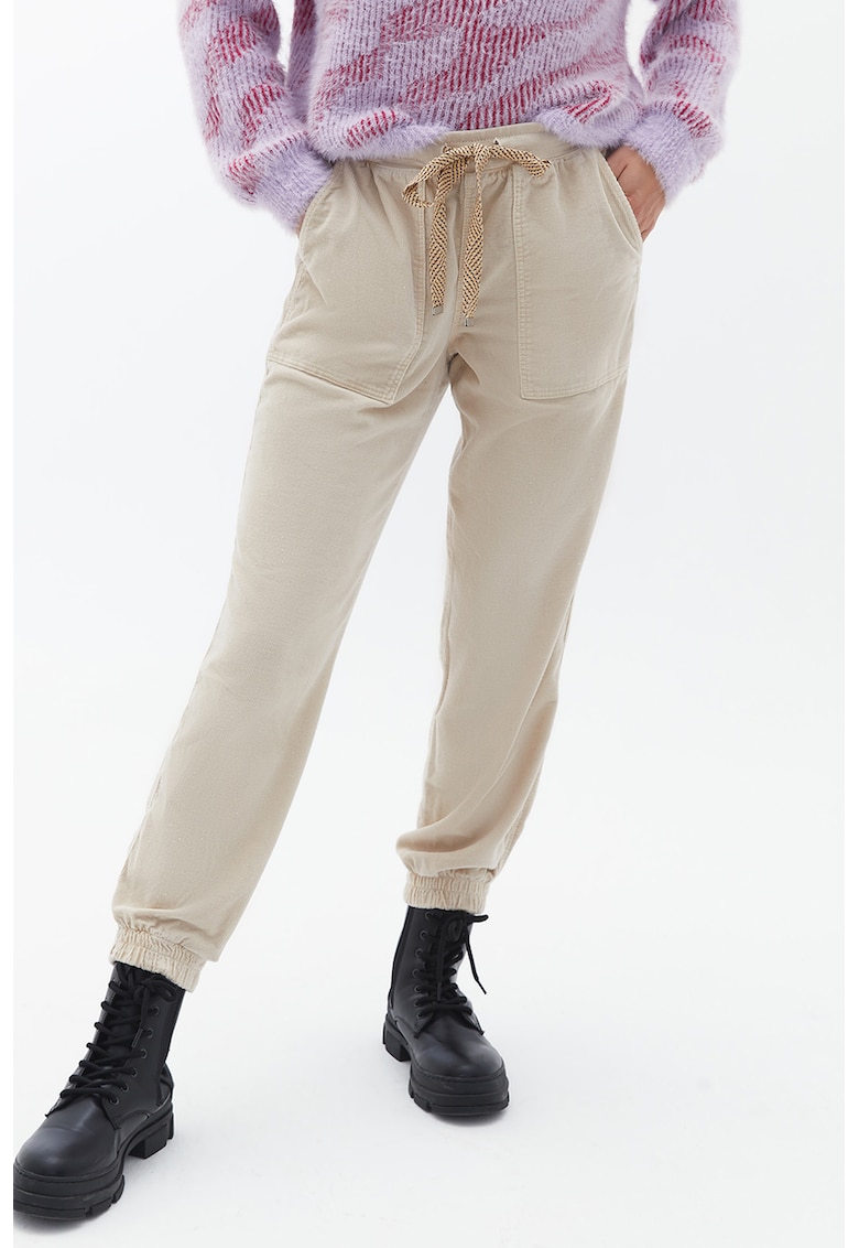 Pantaloni de trening texturati cu snur