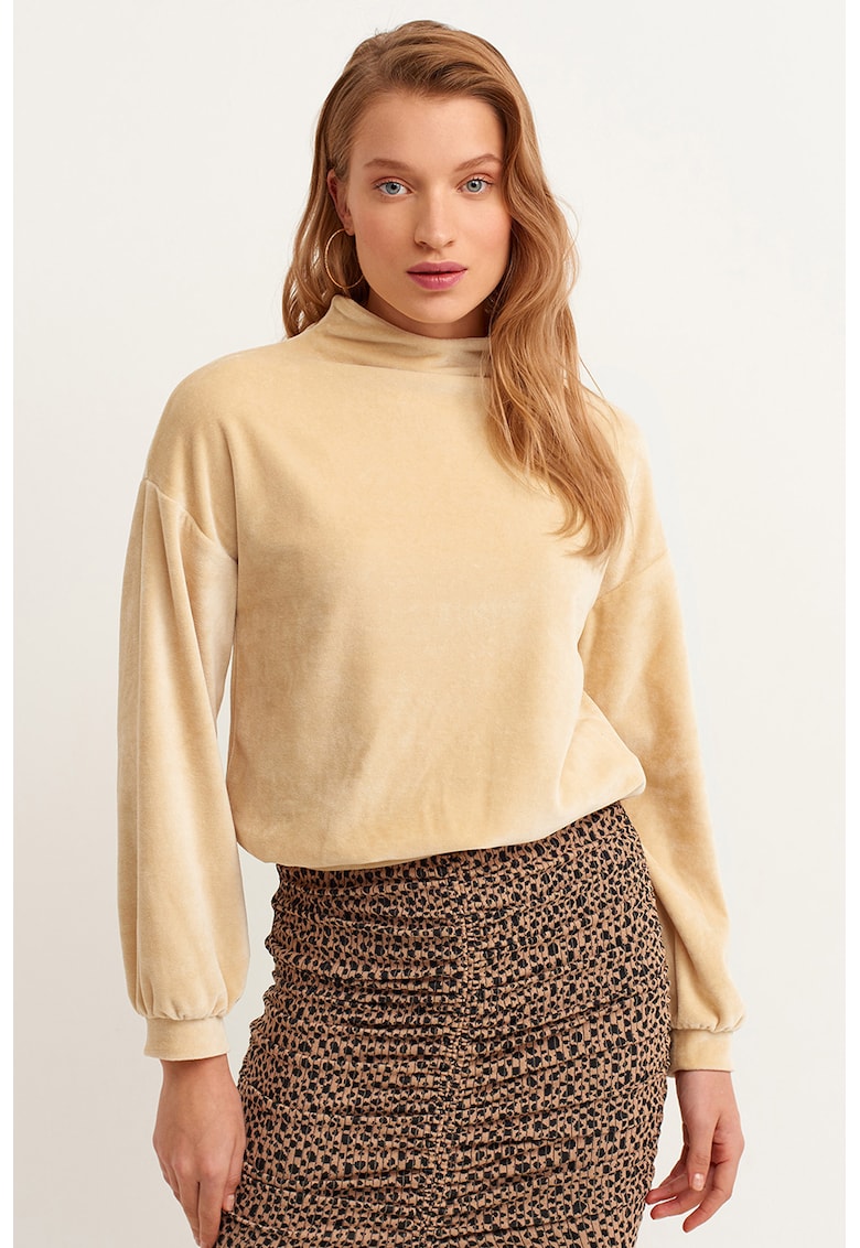 Bluza de trening din amestec de modal cu decolteu la baza gatului