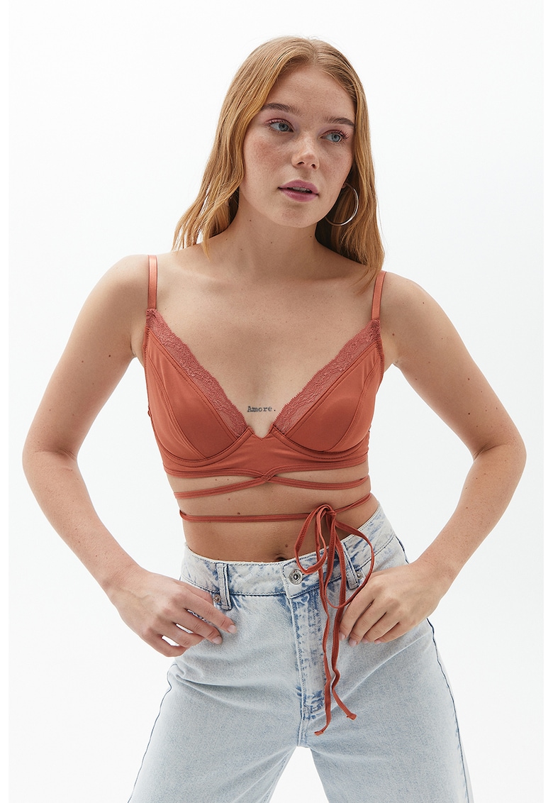 Sutien cu bretele infasurabile - Maro
