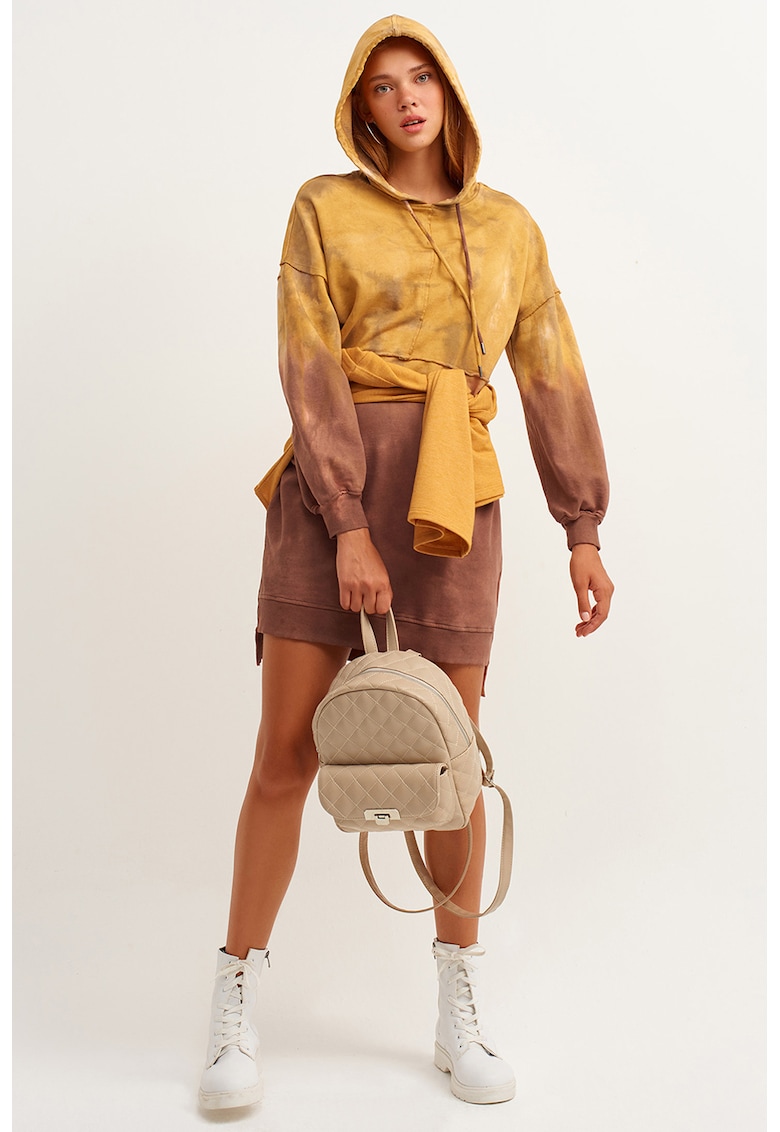 Rochie hanorac cu model tie-dye