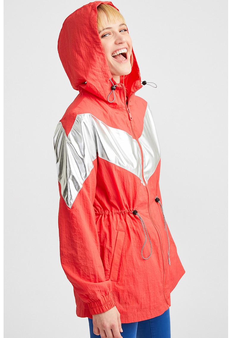 Jacheta cu fermoar si gluga