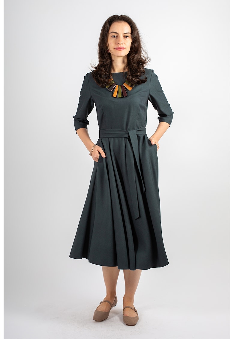 Rochie midi cu croiala evazata Juliana