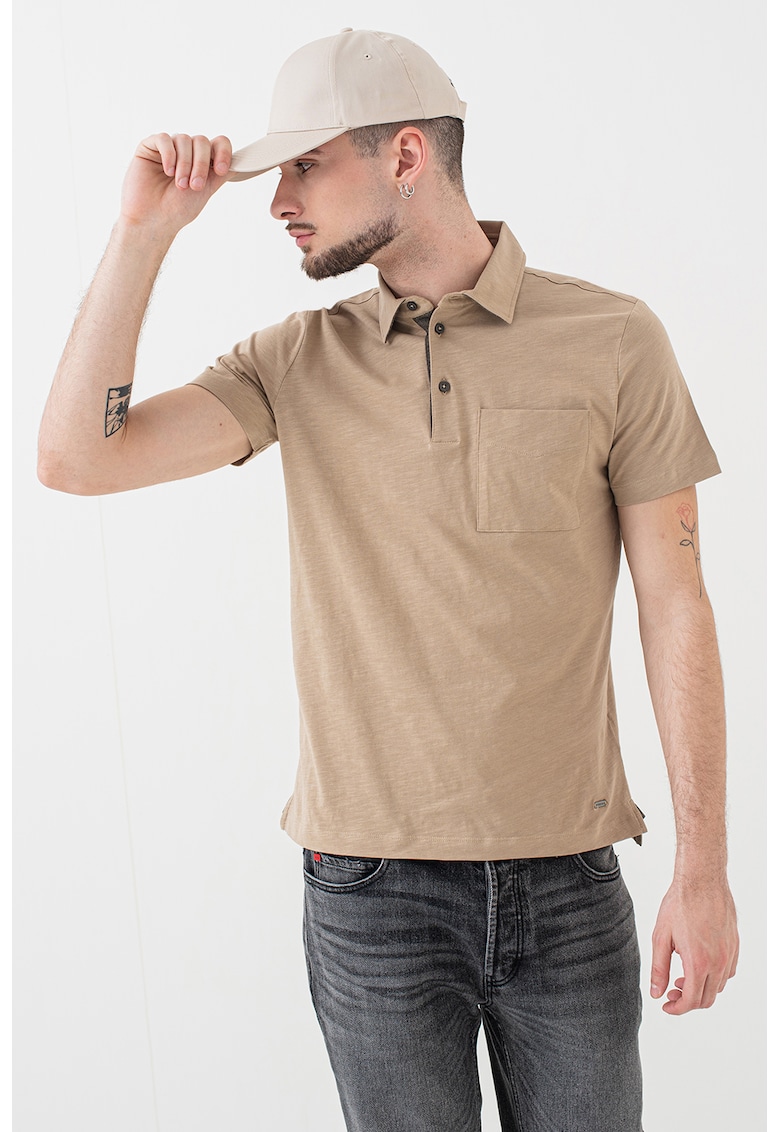 Tricou polo regular fit de bumbac