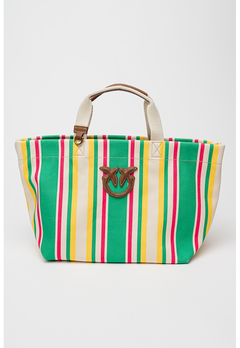 Geanta shopping cu dungi