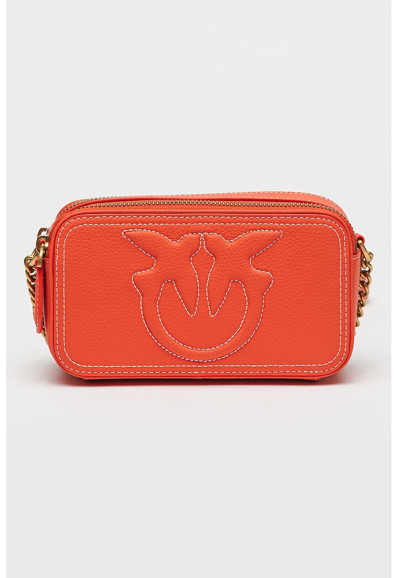Geanta crossbody de piele cu cusaturi contrastante Carrie