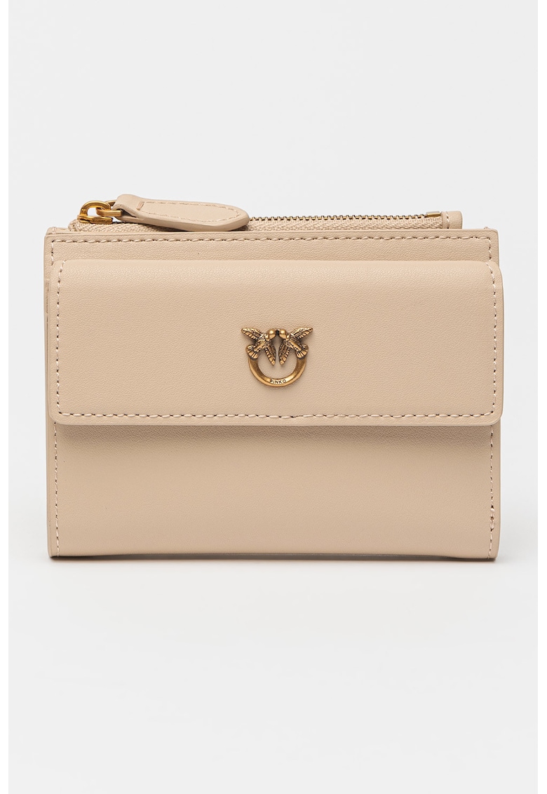 Portofel de piele cu capse