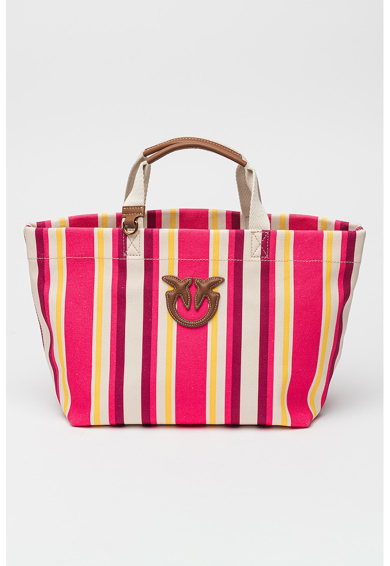 Geanta shopping cu dungi