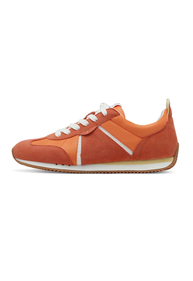 Pantofi sport low-cut cu garnituri de piele intoarsa