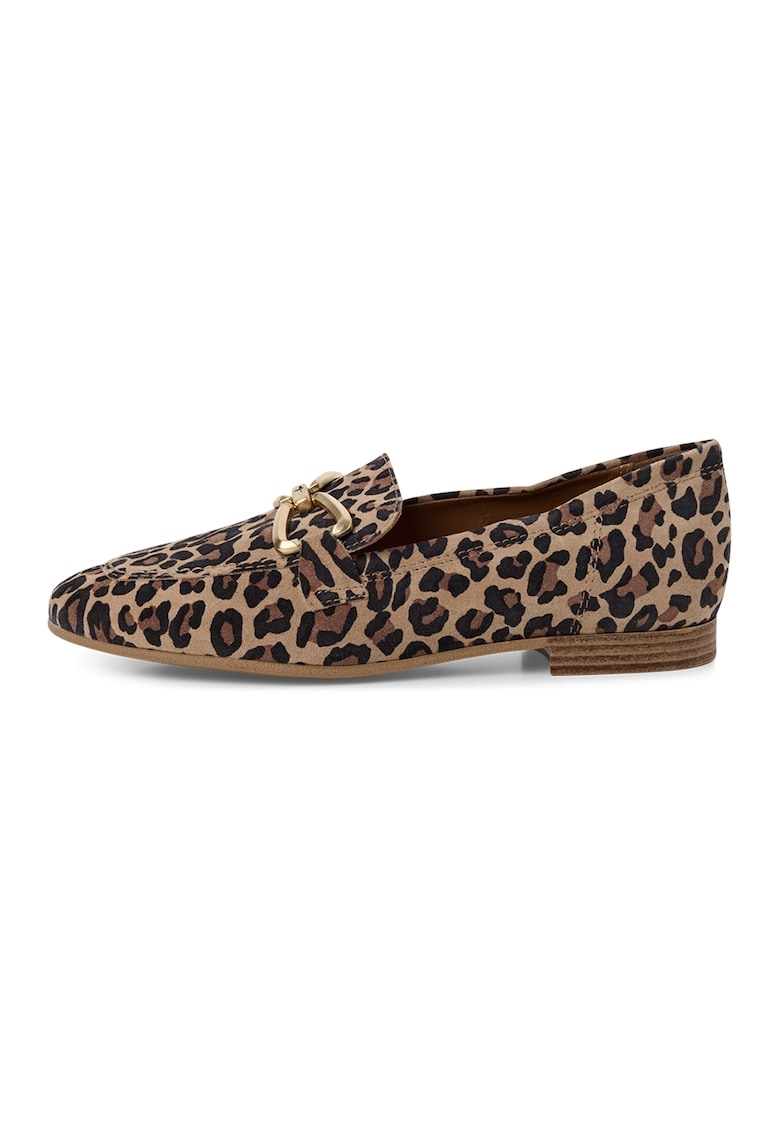 Pantofi loafer de piele intoarsa