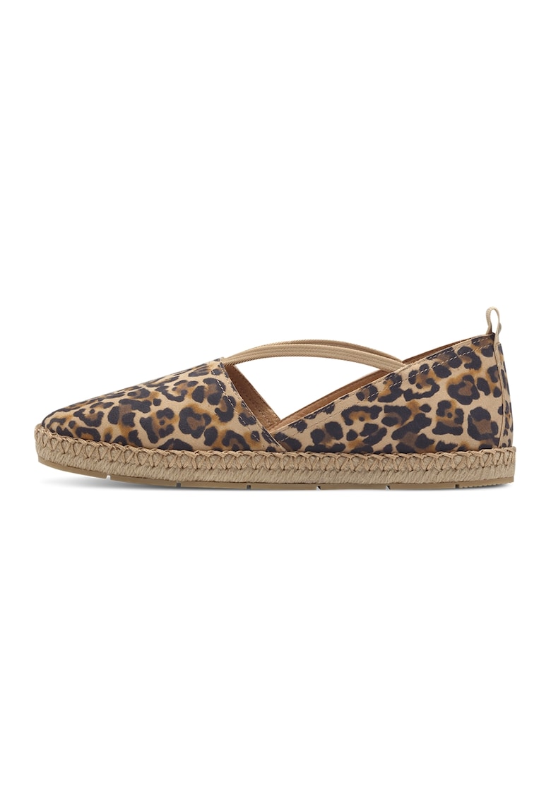 Espadrile de piele cu varf rotund Espadrile de piele cu varf rotund