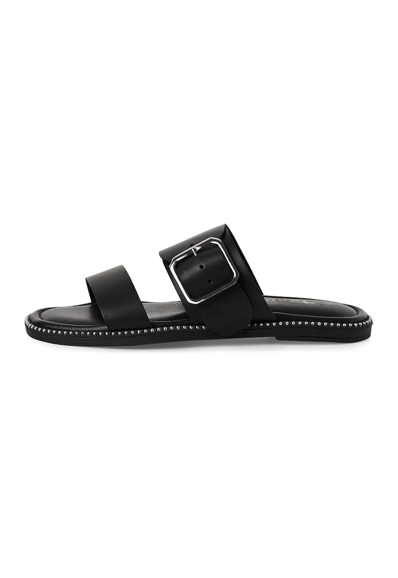 Papuci de piele cu catarame Papuci de piele cu catarame