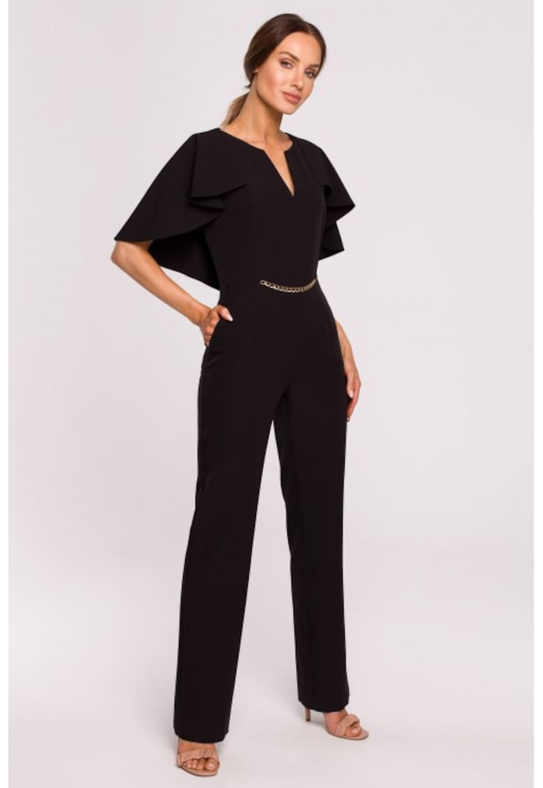 Salopeta eleganta cu pelerina -