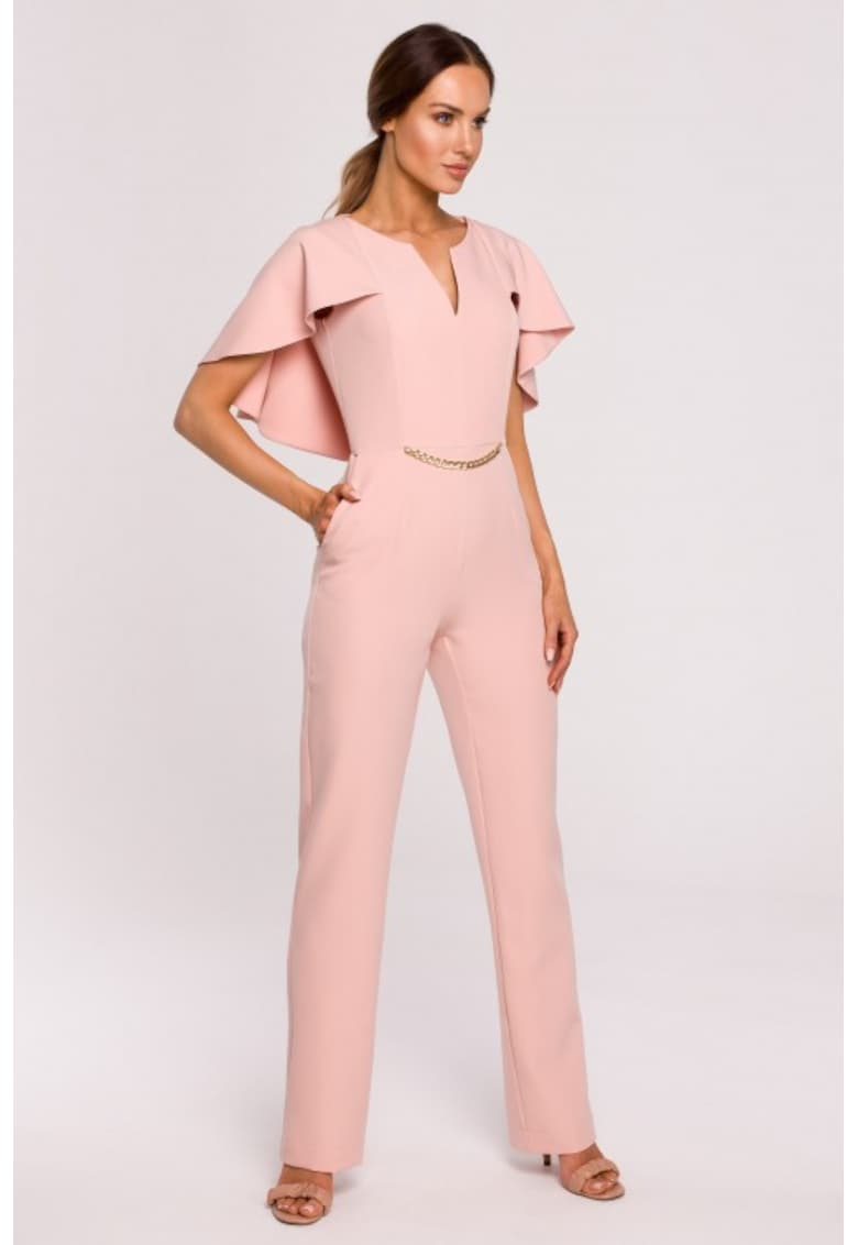 Salopeta eleganta cu pelerina -