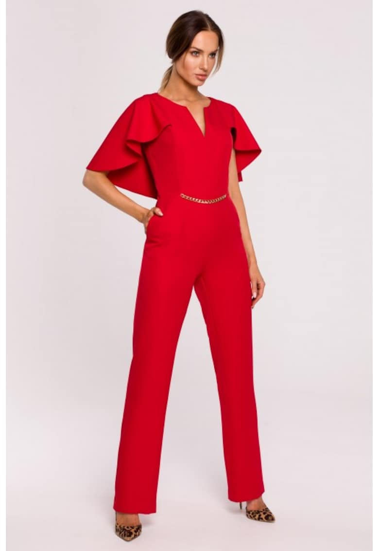 Salopeta eleganta cu pelerina -