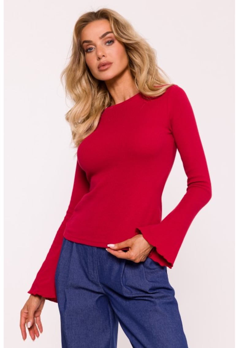 Bluza cu maneci lungi si evazate -