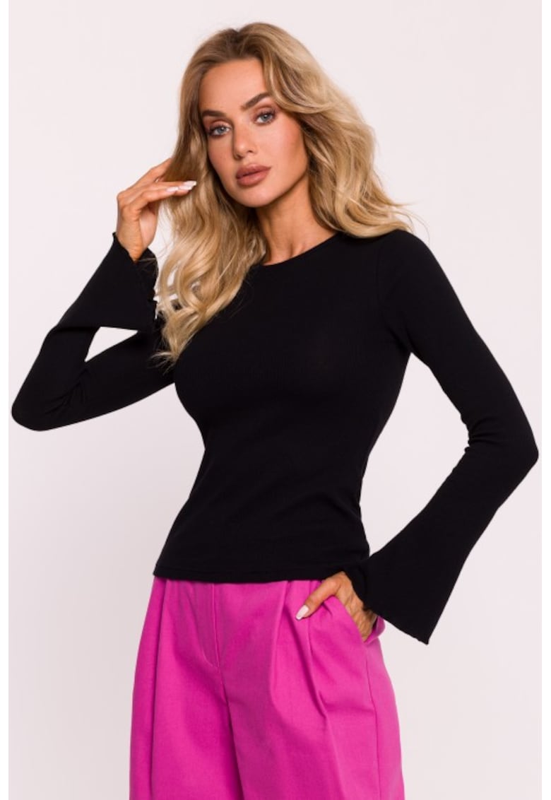 Bluza cu maneci lungi si evazate -