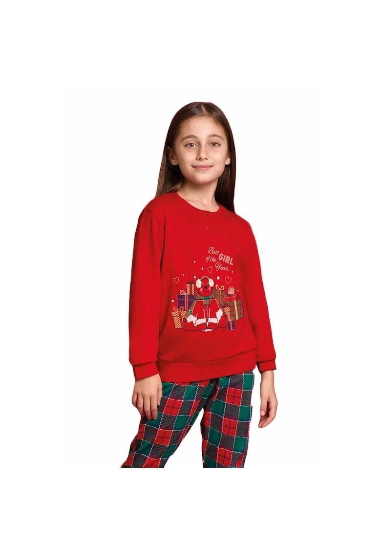 Pijama copii cu tematica de Craciun GP7098