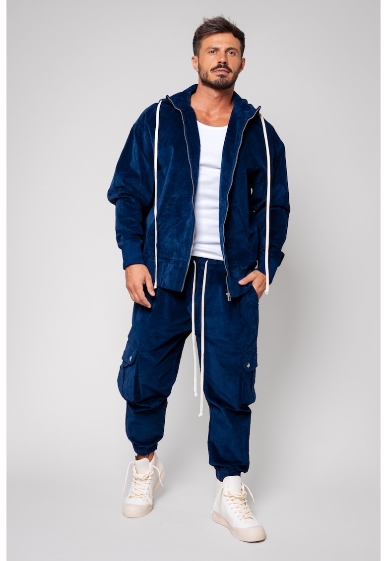 Set Cargo Hanorac si pantalon lung Navy I 14245 Set Cargo Hanorac si pantalon lung Navy I 14245