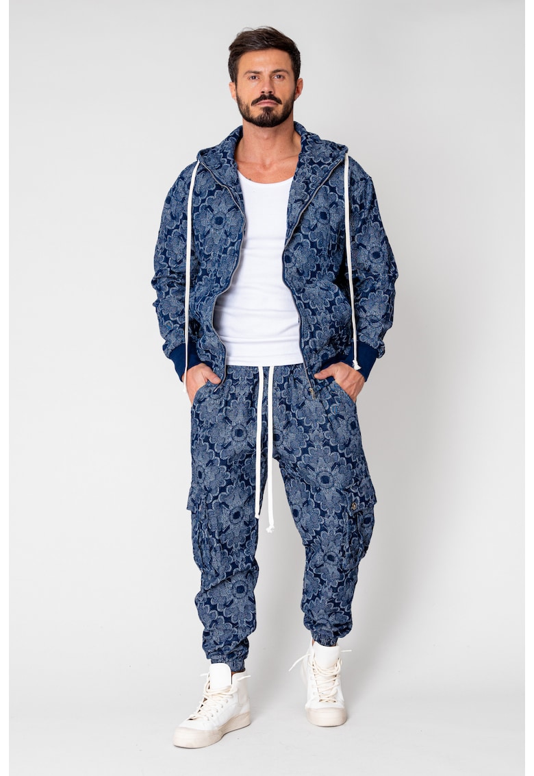 Set Cargo Hanorac si pantalon lung Navy 15010 Set Cargo Hanorac si pantalon lung Navy 15010