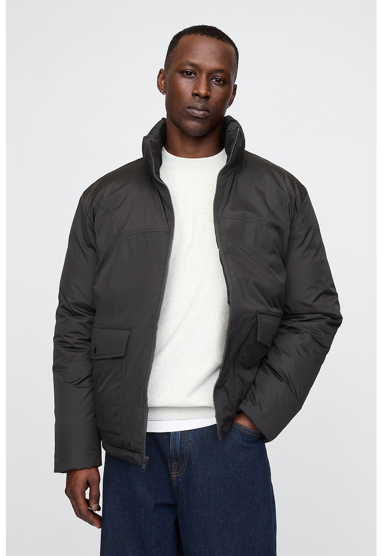 Geaca cu buzunare cu clapa