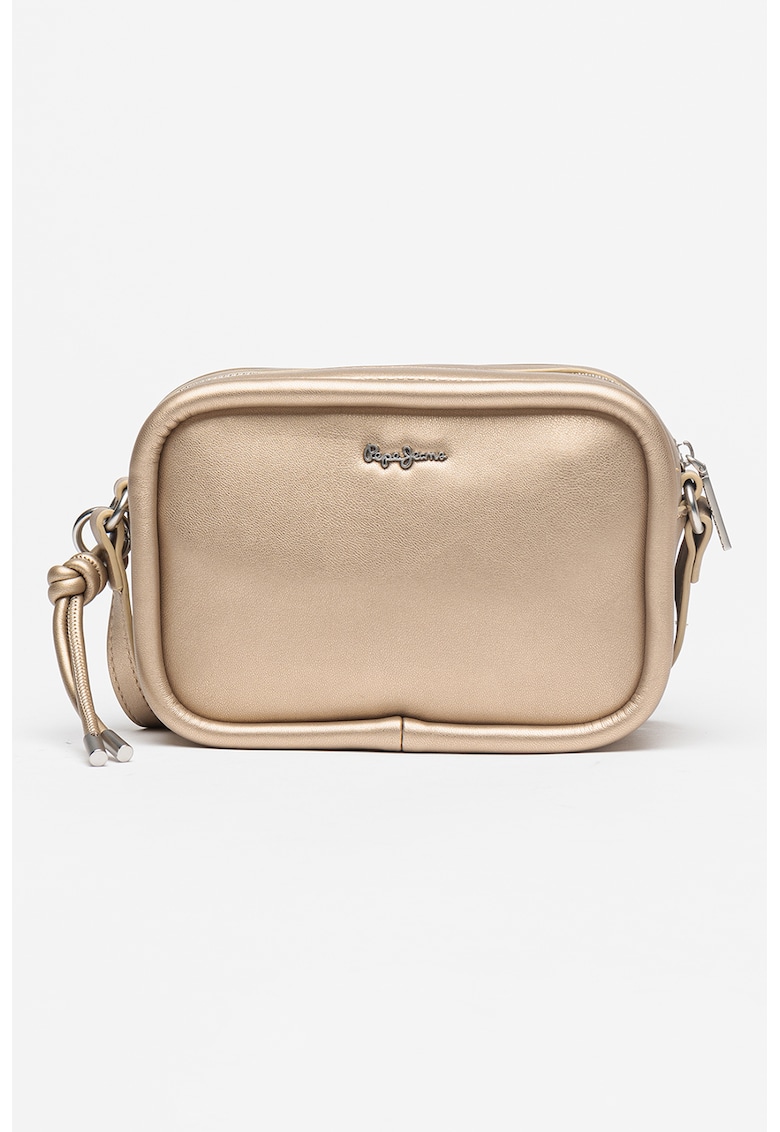 Geanta crossbody de piele ecologica cu aspect metalic Brianae