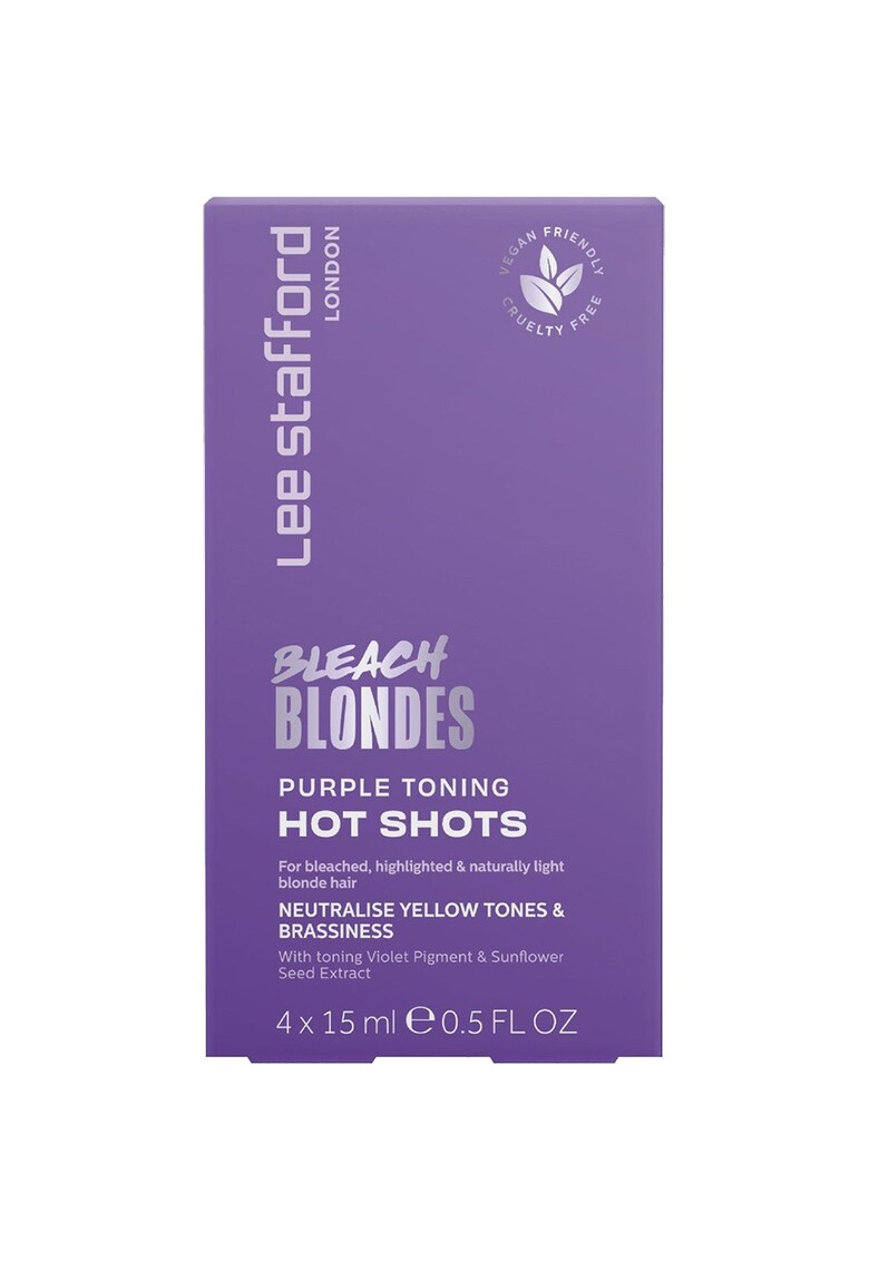 Bleach Blondes Purple Toning Hot Shots Balsam nuantator 4x15ml