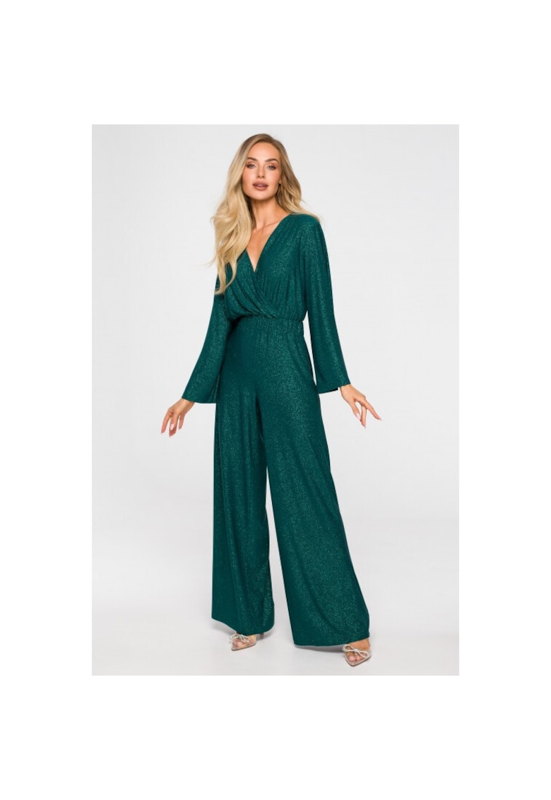 Salopeta cu pantaloni largi - Emerald