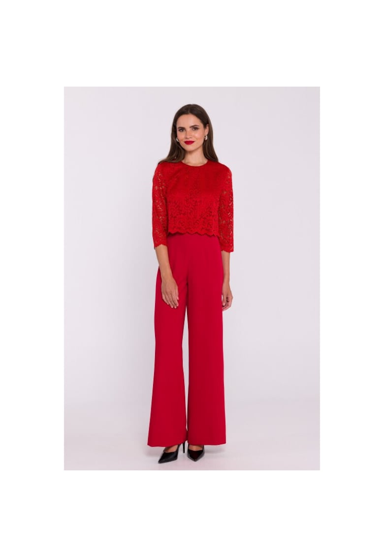 Salopeta cu partea superioara din dantela - evazata -