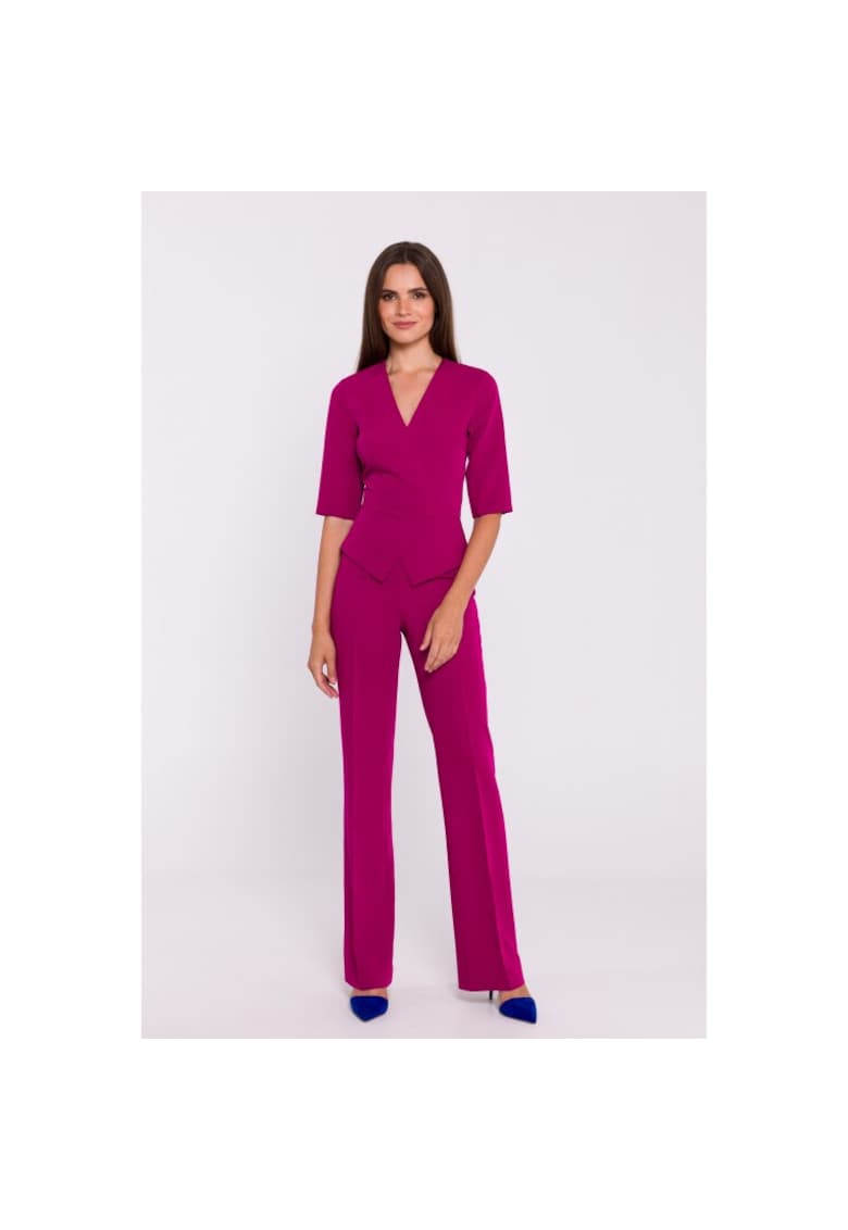 Salopeta eleganta pentru femei cu peplum -