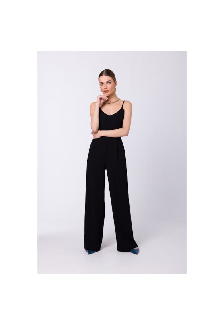 Salopeta cu bretele si pantaloni largi -